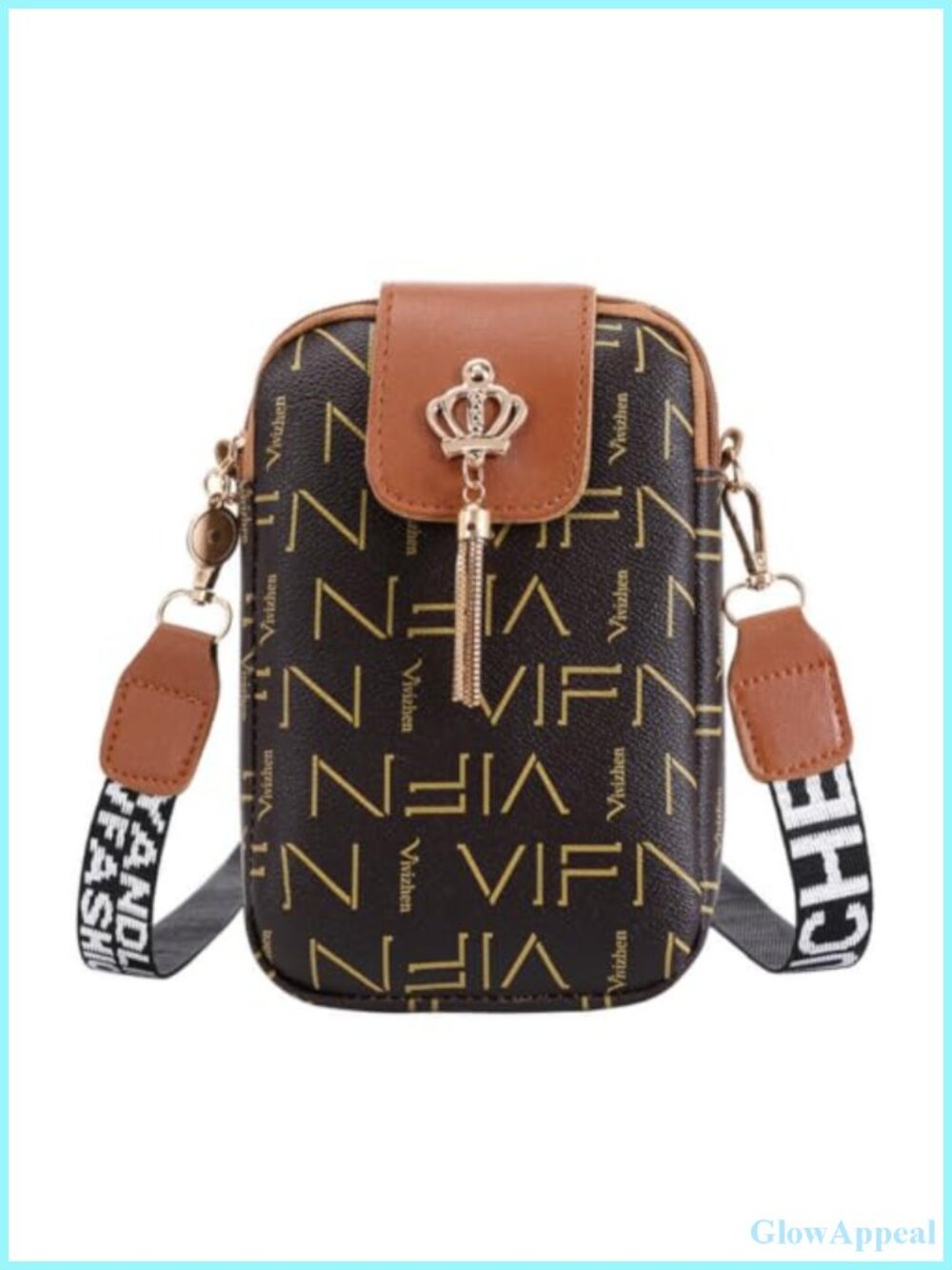 Women's Crossbody Bag Lightweight Messenger Purse Adjustable Strap Work Travel